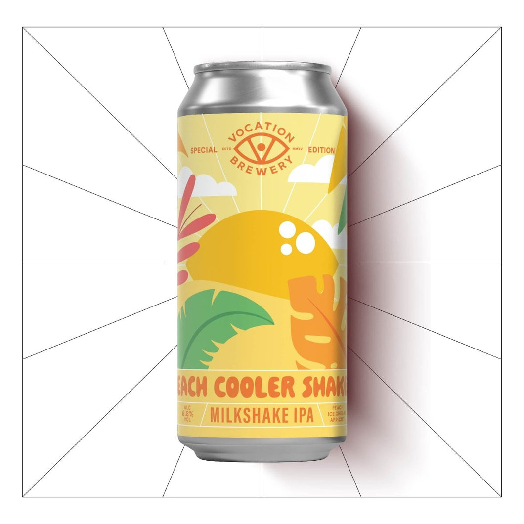 Peach Cooler Shaker | 6.8% Milkshake IPA | 440ml - Vocation Brewery