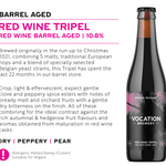 Red Wine Tripel | 10.8% Red Wine Barrel Aged | 330ml Bottle - Vocation Brewery