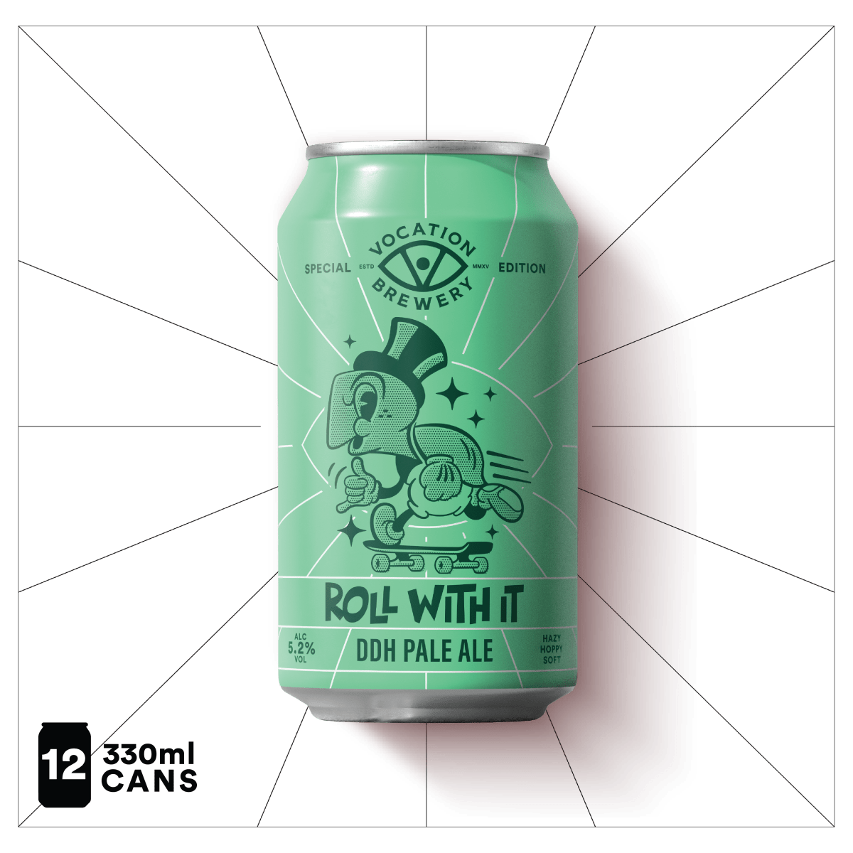 Roll With It | 5.2% DDH Pale Ale 330ml - Vocation Brewery