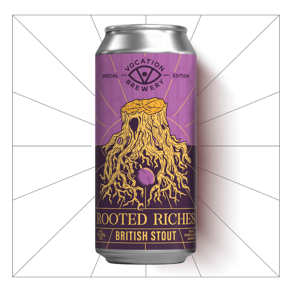 Rooted Riches | 10.0% British Stout 440ml - Vocation Brewery