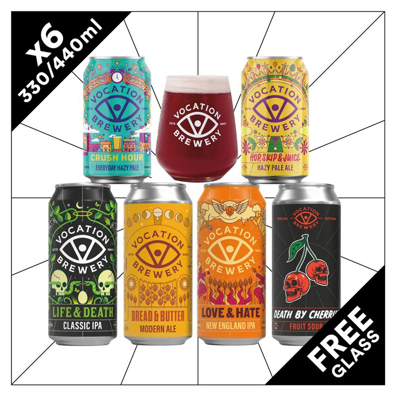 Taste of Vocation Mixed Pack | Core Beer Showcase & Glass - Vocation Brewery