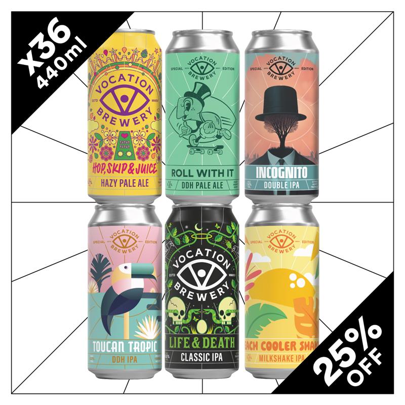 The Big Christmas Party Pack | Mixed Pale Ale Pack | 36 x 440ml - Vocation Brewery