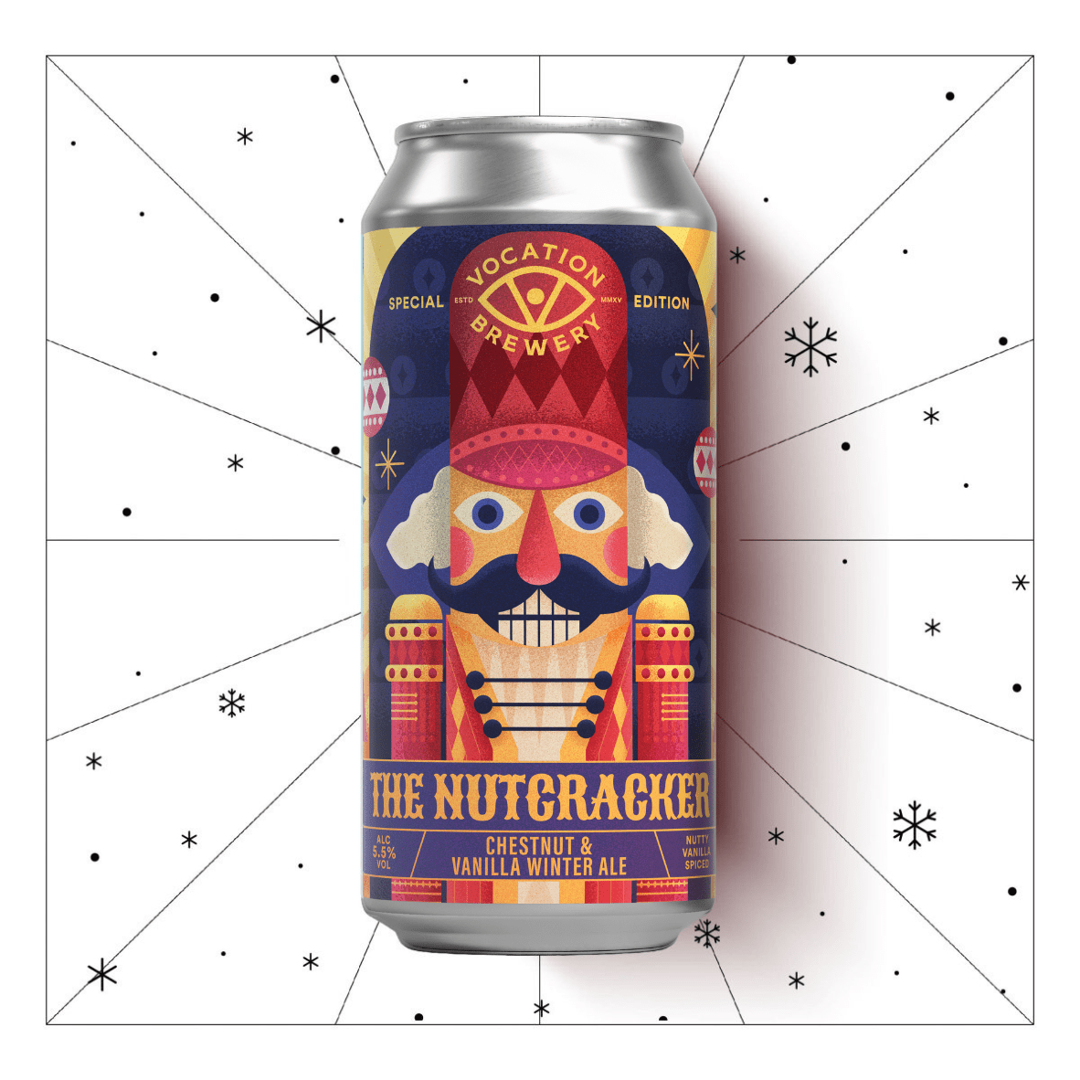 The Nutcracker | 5.5% Chestnut & Vanilla Winter Ale 440ml - Vocation Brewery