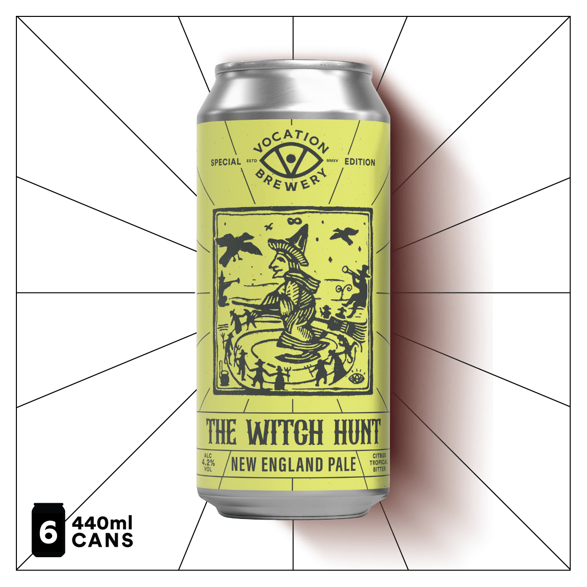 The Witch Hunt | 4.2% New England Pale 440ml - Vocation Brewery