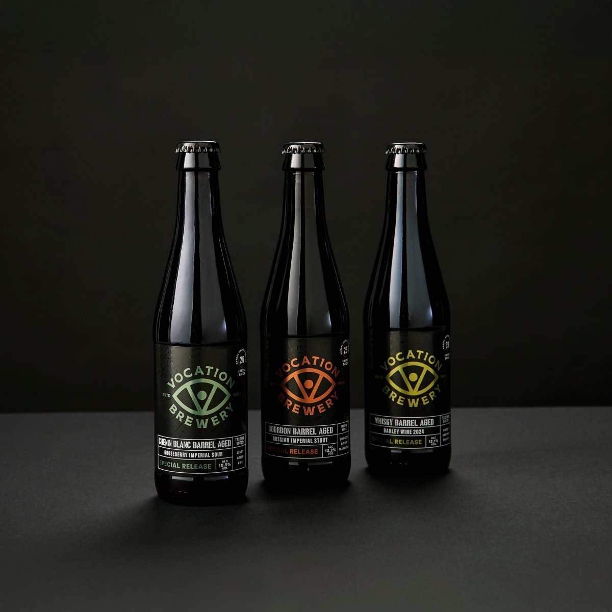 Vocation Barrel Aged Showcase Box | Barrel Aged Beer Gift Pack | 3 x 330ml Bottles - Vocation Brewery