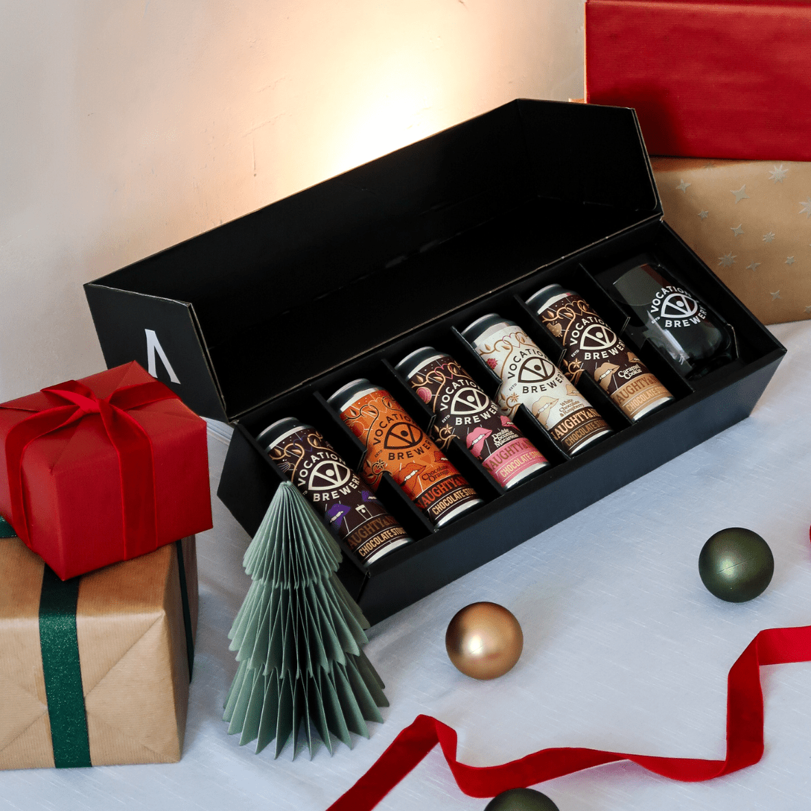 Vocation Chocolate Stout Gift Set | Indulgent Stout Gift Pack | 5 x 440ml & Glass - Vocation Brewery