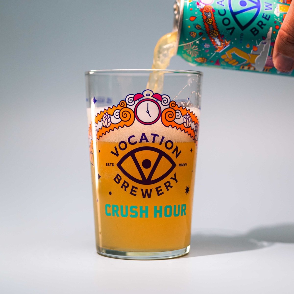 Vocation Crush Hour Pint Glass | 20oz - Vocation Brewery