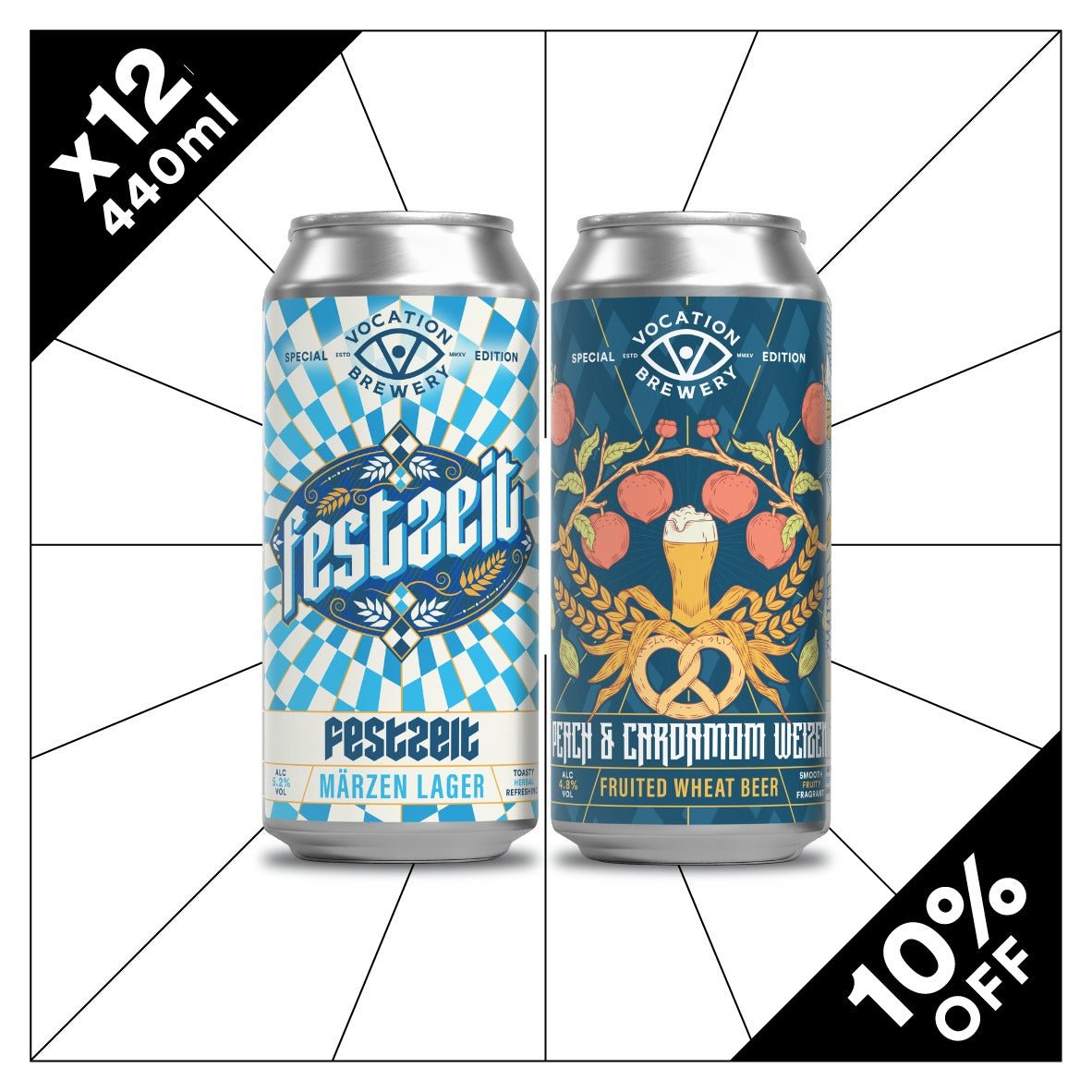 Vocation Festbier Duo Pack | Oktoberfest Mixed Case | 12 x 440ml - Vocation Brewery