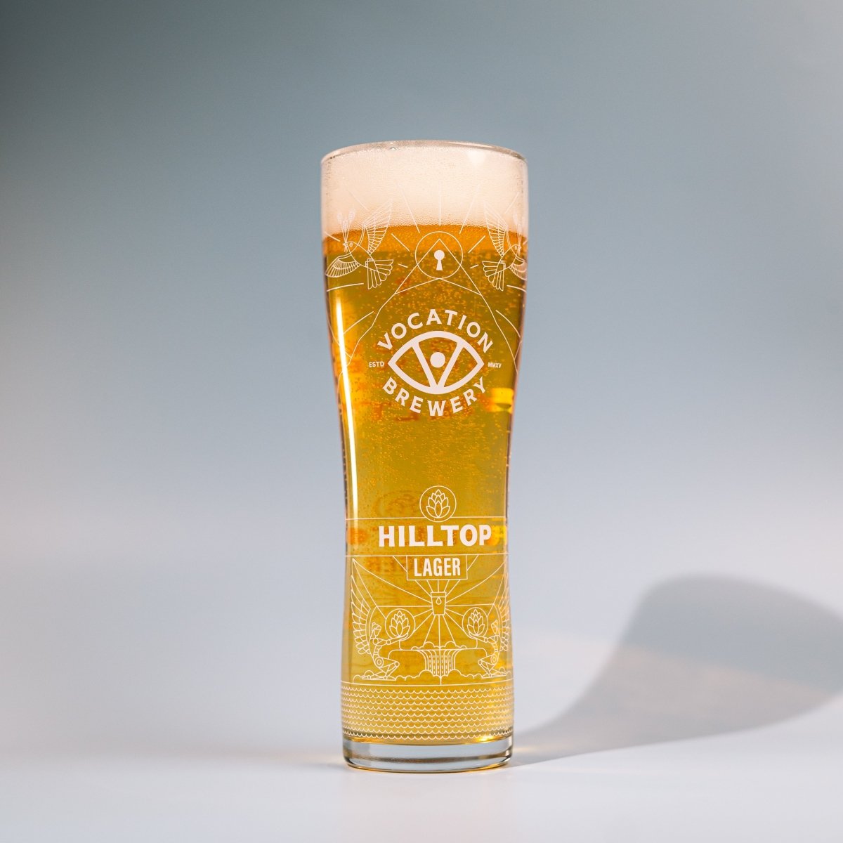 Vocation Hilltop Lager Pint Glass | 20oz - Vocation Brewery