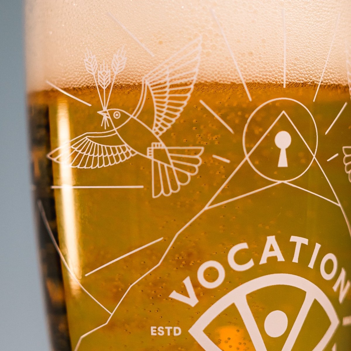 Vocation Hilltop Lager Pint Glass | 20oz - Vocation Brewery