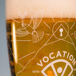 Vocation Hilltop Lager Pint Glass | 20oz - Vocation Brewery
