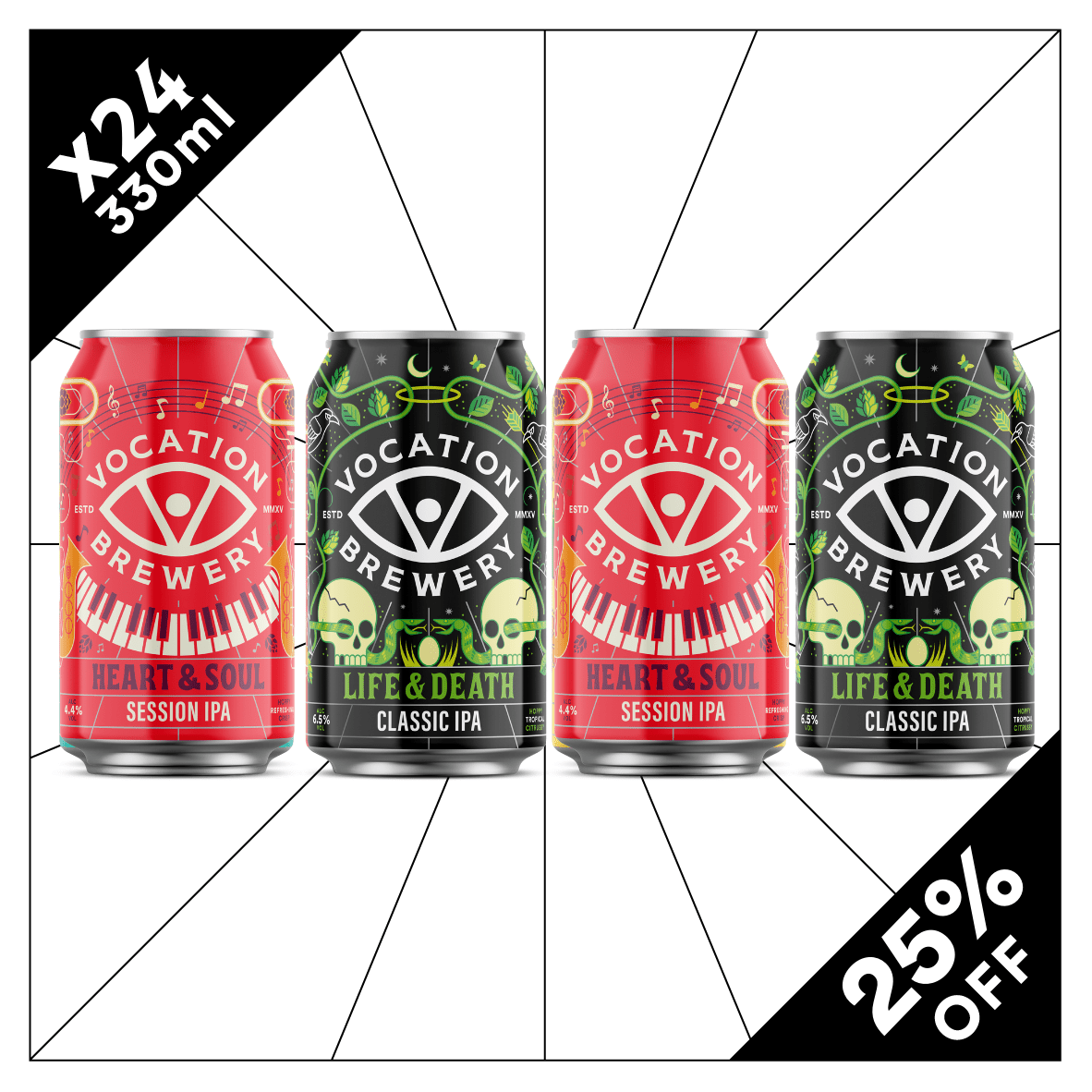 Vocation Legends Mixed Case | Core Beer Mixed Pack | 24 x 330ml - Vocation Brewery