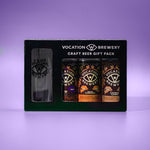 Vocation Naughty & Nice Gift Set | Chocolate Stout Gift Pack | 3 x 440ml Cans & Glass - Vocation Brewery