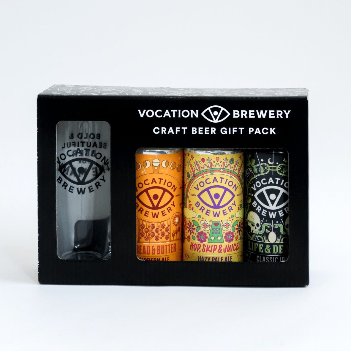 Vocation Pale Ale Heroes Gift Set | Pale Ale Gift Pack | 3 x 440ml Cans & Glass - Vocation Brewery