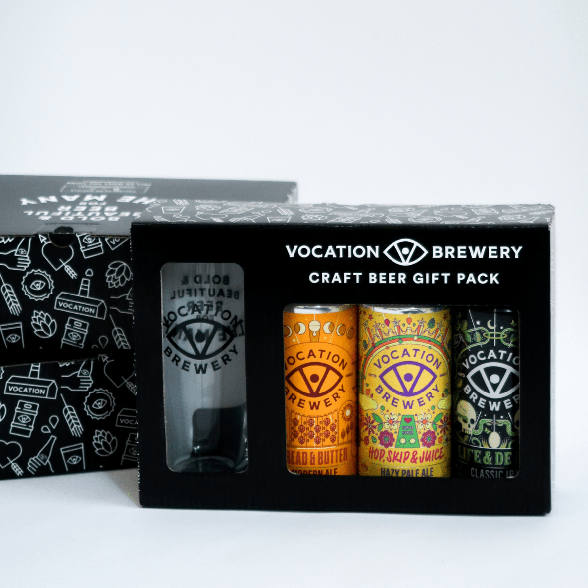 Vocation Pale Ale Heroes Gift Set | Pale Ale Gift Pack | 3 x 440ml Cans & Glass - Vocation Brewery