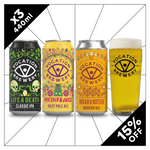 Vocation Pale Ale Heroes Gift Set | Pale Ale Gift Pack | 3 x 440ml Cans & Glass - Vocation Brewery