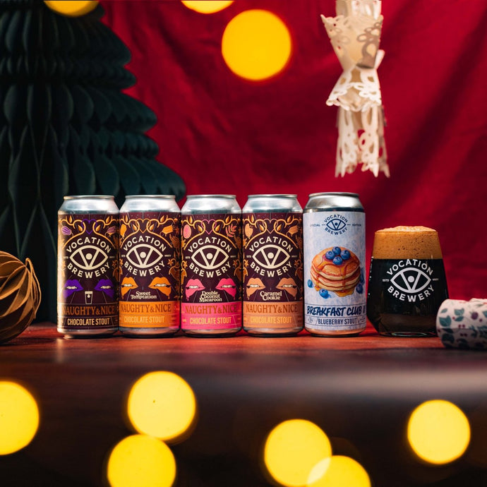 Vocation Stout Gift Set  Indulgent Stout Gift Pack  5 x 440ml & Glas - Vocation