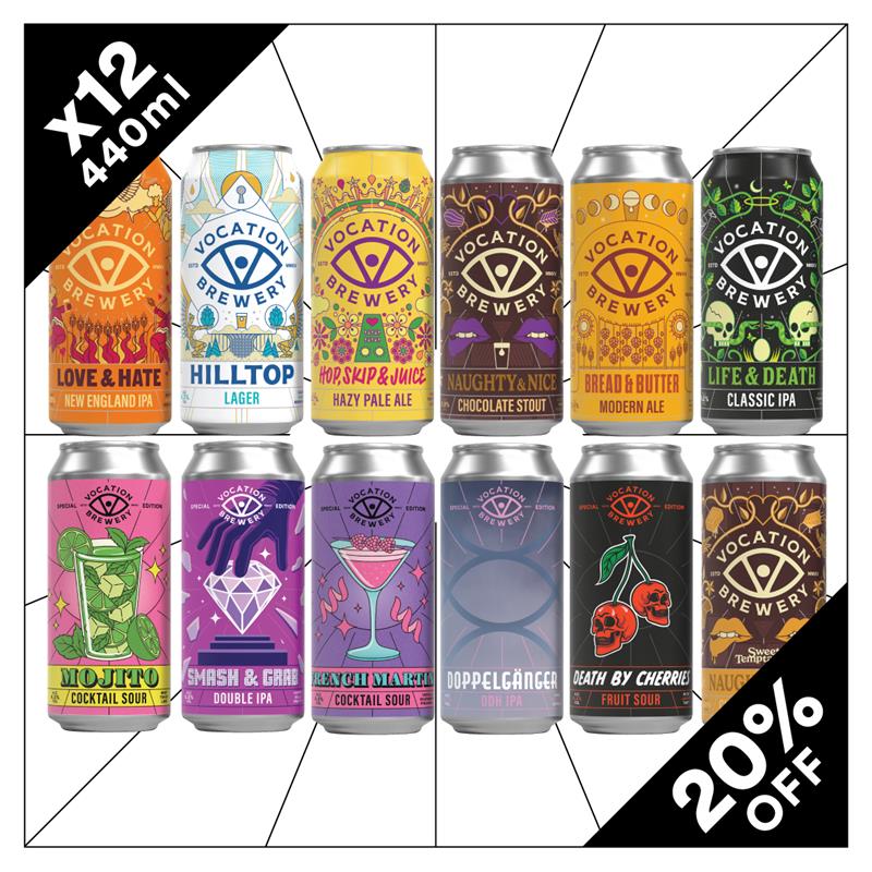 Vocation Variety Pack | Mixed Beer Case | 12 x 440ml - Vocation Brewery