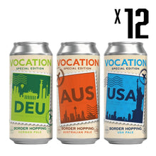 Load image into Gallery viewer, 12PK Border Hopping Mixed Case - Vocation Brewery
