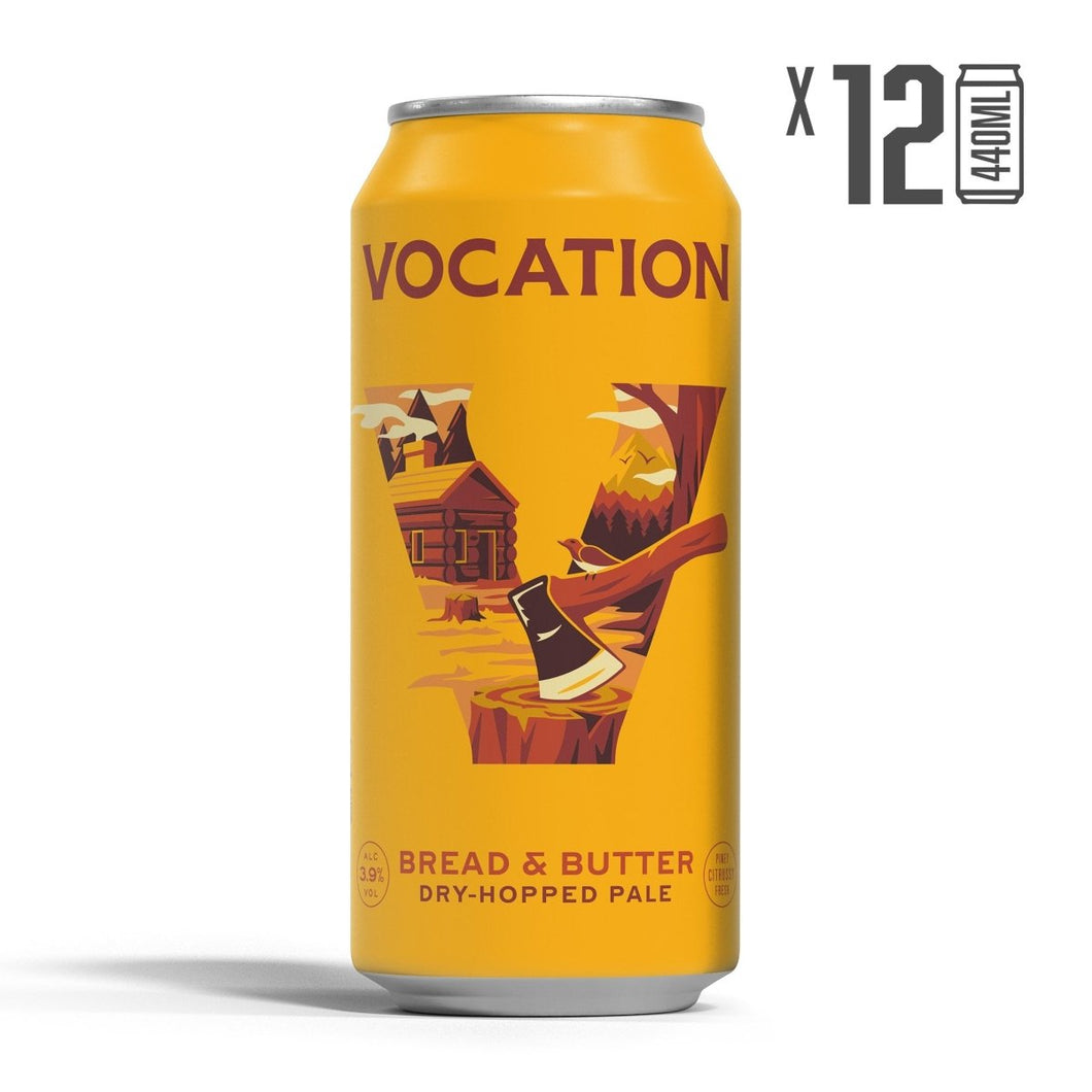 12PK Bread & Butter | 3.9% Dry Hopped Pale 440ml - Vocation Brewery