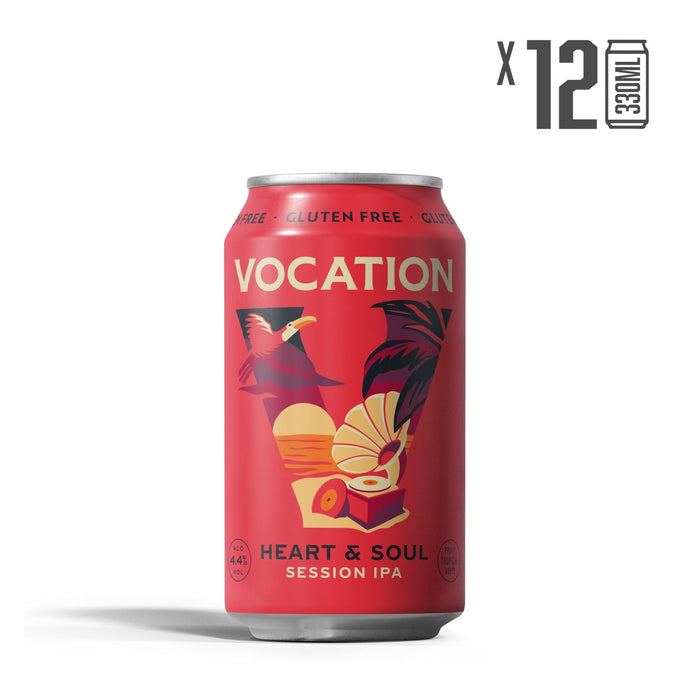 12PK Heart & Soul | 4.4% Gluten Free Session IPA 330ml - Vocation Brewery