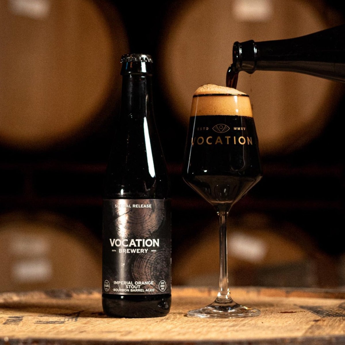 Imperial Orange Stout | Bourbon Barrel Aged Imperial Stout 11.8% 330ml Bottle - Vocation Brewery
