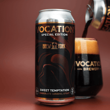 Load image into Gallery viewer, Sweet Temptation | 6.6% Chocolate Caramel Stout Vocation X Brew York 440ml - Vocation Brewery
