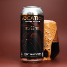 Load image into Gallery viewer, Sweet Temptation | 6.6% Chocolate Caramel Stout Vocation X Brew York 440ml - Vocation Brewery
