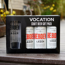 Load image into Gallery viewer, Vocation Lager Gift Set | 3 x 440ml Cans &amp; Glass - Vocation Brewery
