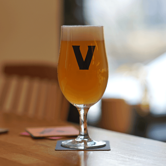 Your Beer Our Vocation Stemmed 2/3 Pint Glass - Vocation Brewery